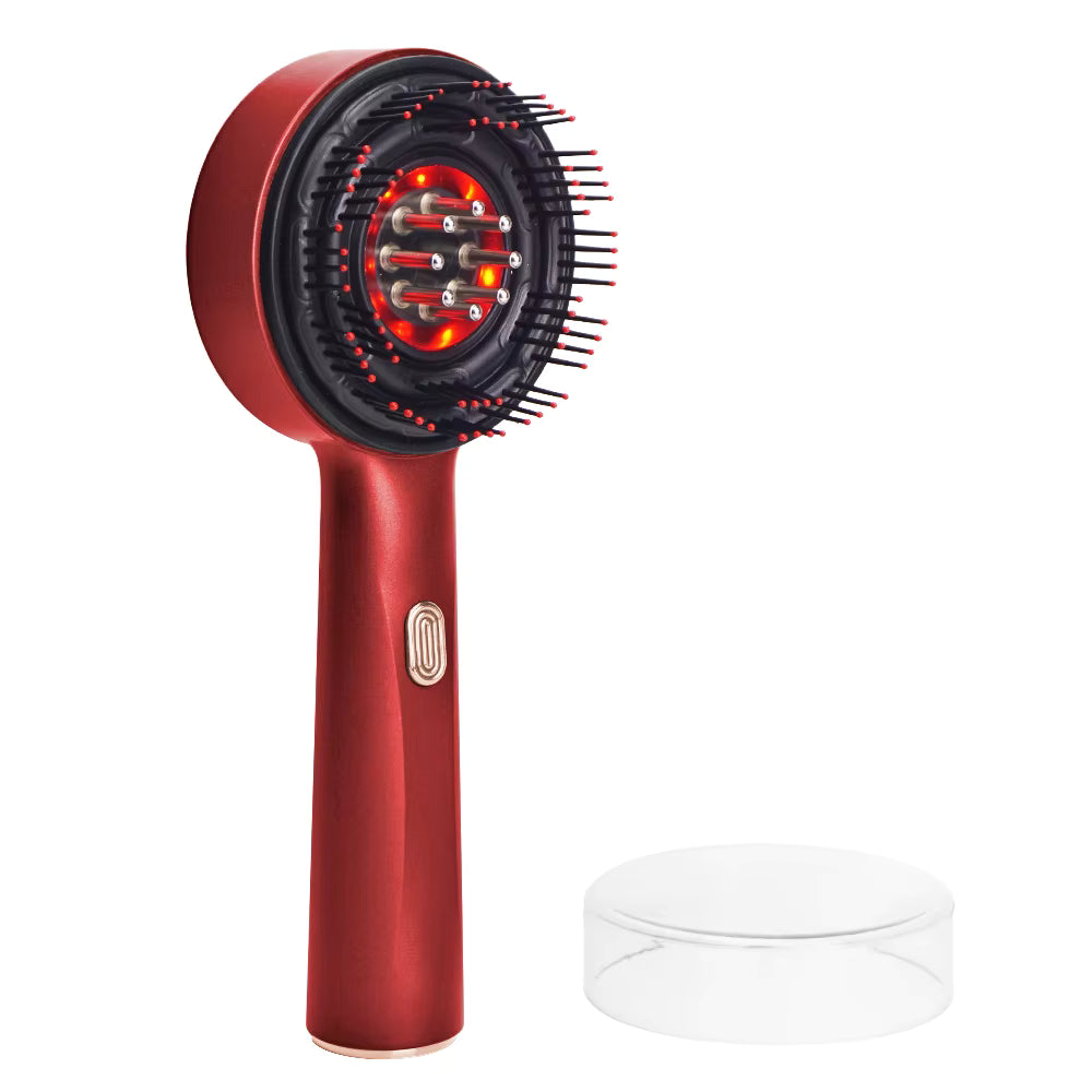 Hair Growth Scalp Brush with Red Light Therapy and Soothing Oil Massage